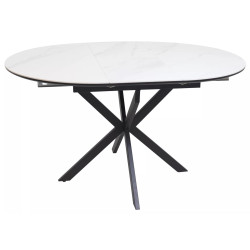 Стол раскладной Signal Gaston Ceramic 100/135 (White/Black) Thumb