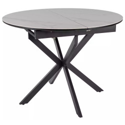 Стол раскладной Signal Gaston Ceramic 100/135 (White/Black) Thumb