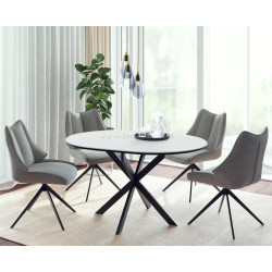 Стол раскладной Signal Gaston Ceramic 100/135 (White/Black)