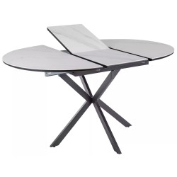 Стол раскладной Signal Gaston Ceramic 100/135 (White/Black) Thumb