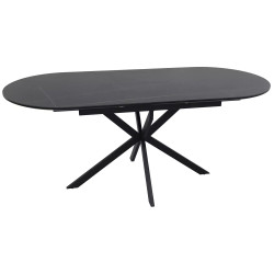 Стол раскладной Signal Gaston Ceramic 140/180 (Black) Thumb