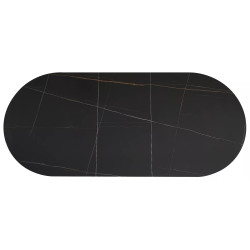 Стол раскладной Signal Gaston Ceramic 140/180 (Black) Thumb