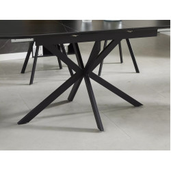 Стол раскладной Signal Gaston Ceramic 140/180 (Black) Thumb