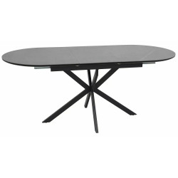 Стол раскладной Signal Gaston Ceramic 140/180 (Grey/Black) Thumb