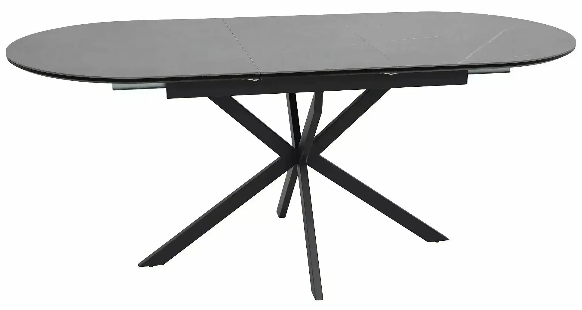 Стол раскладной Signal Gaston Ceramic 140/180 (Grey/Black)