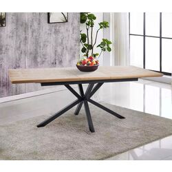 Masa extensibila Signal Logan 160 (Oak/Black Matt)