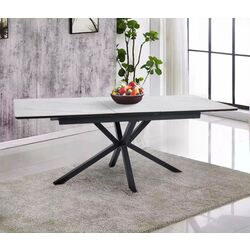 Masa extensibila Signal Logan 160 (White/Black Matt)