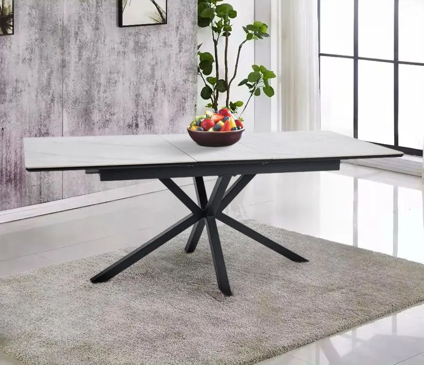 Masa extensibila Signal Logan 160 (White/Black Matt)