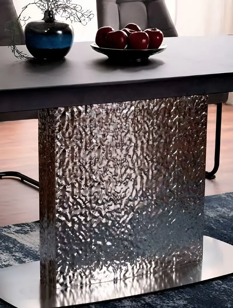 Masa extensibila Signal Moncler Ceramic 160 (Black Matt/Inox)