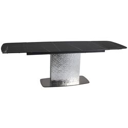 Masa extensibila Signal Moncler Ceramic 160 (Black Matt/Inox) Thumb