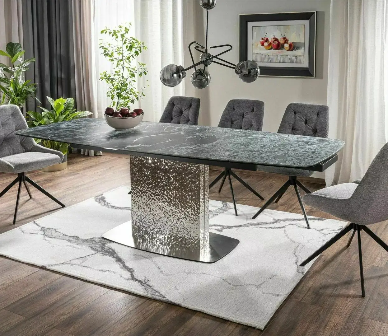 Masa extensibila Signal Moncler Ceramic (Alpine Green/Black)