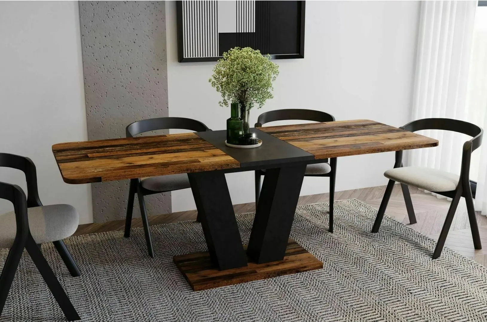 Стол раскладной Signal Platon 136 (Old Wood/Matera)