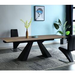 Masa extensibila Signal Salvadore Sabbia Ceramic (Light Brown/Black Matt)