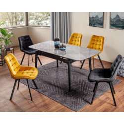 Masa extensibila Signal Sento 120/180 (Grey Gloss/Black)