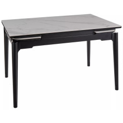 Стол раскладной Signal Sento 120/180 (White Gloss/Black) Thumb