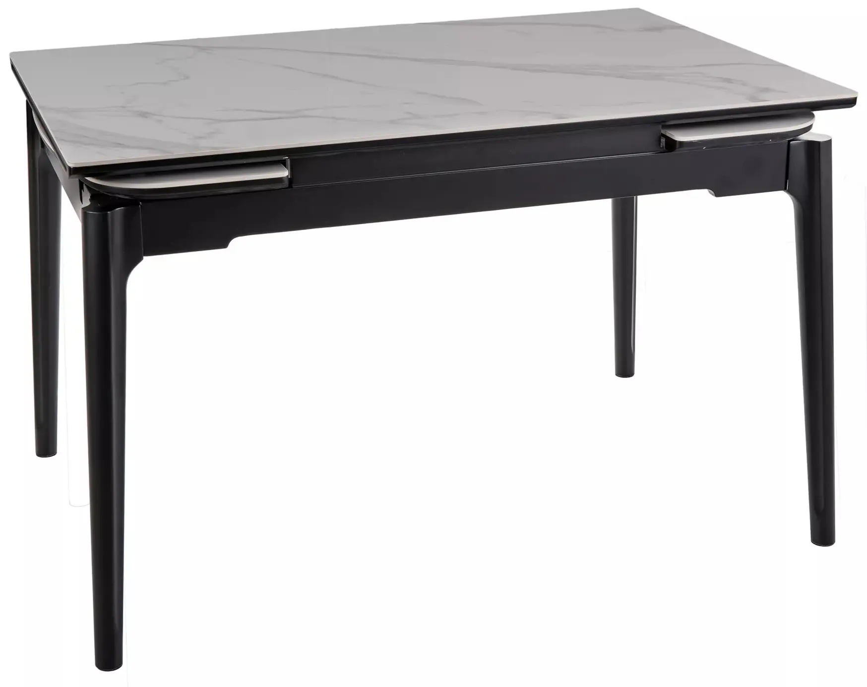 Стол раскладной Signal Sento 120/180 (White Gloss/Black)