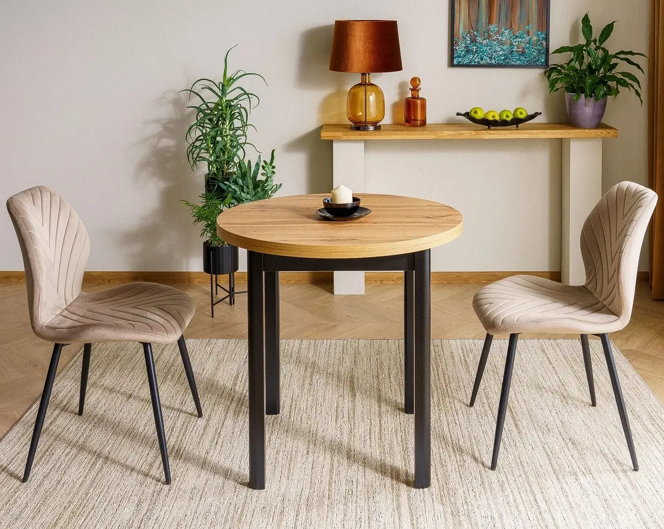 Стол Signal Adam 80 (Artisan Oak/Black)