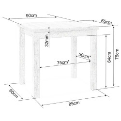 Masa Signal Adam 90x65 (Cremona Torro Oak/Cashmere) Thumb