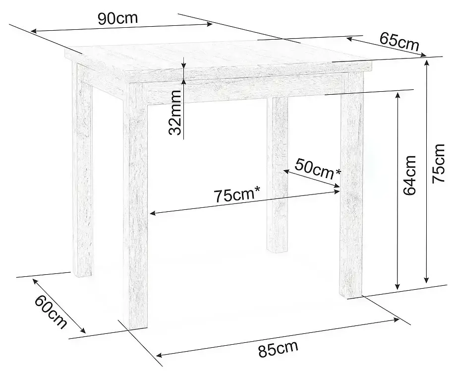 Masa Signal Adam 90x65 (Cremona Torro Oak/Cashmere)