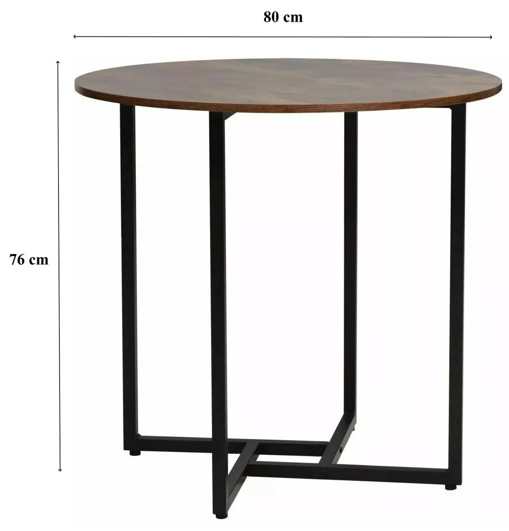 Masa Signal Alto II FI80 (Rustic Brown/Black Matt)