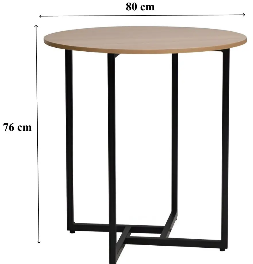 Masa Signal Alto II (Oak/Black Matt) - 3