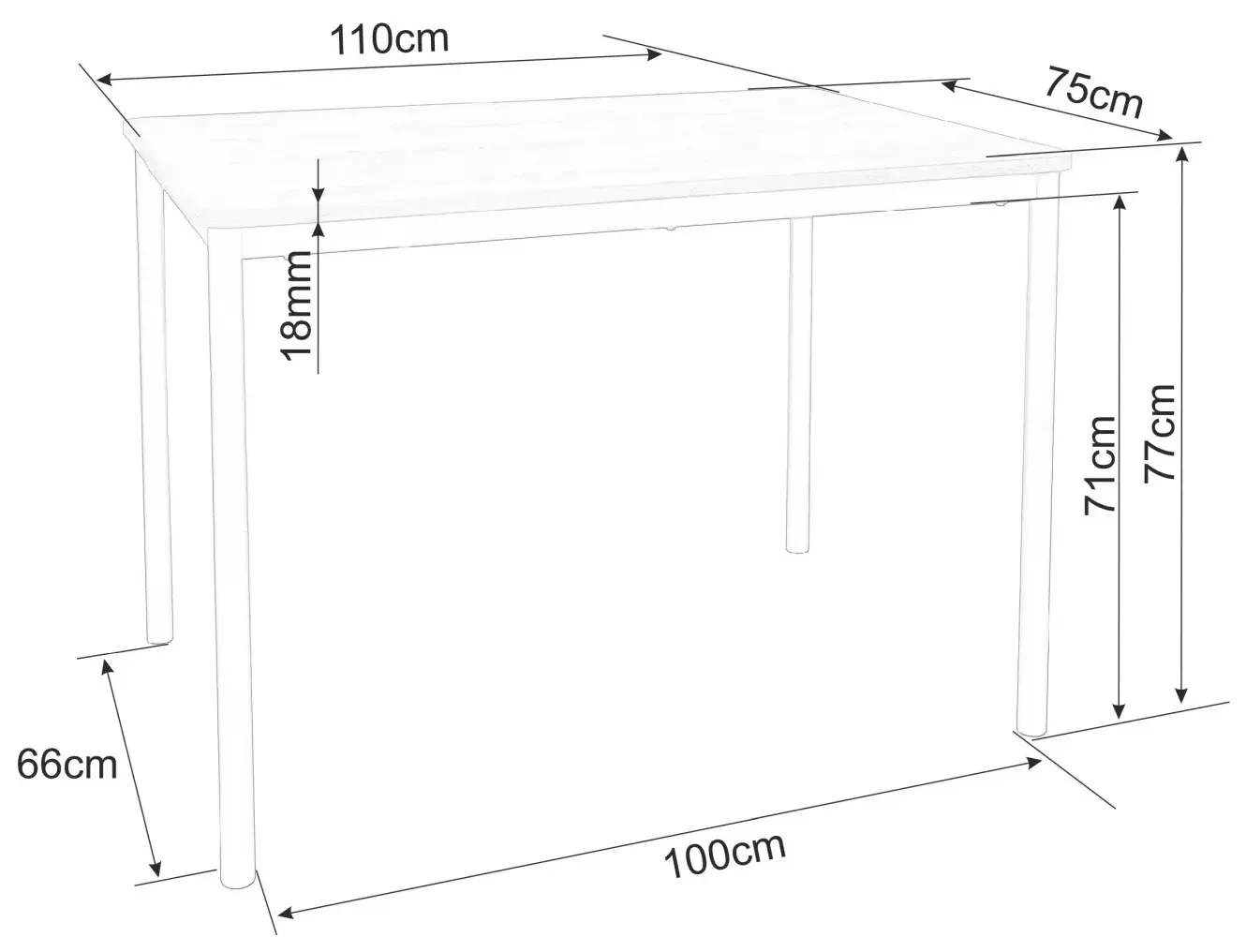Стол Signal City (Artisan Oak/Black)