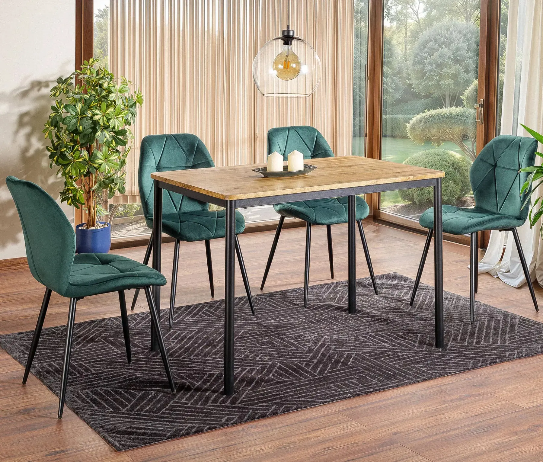 Стол Signal City (Artisan Oak/Black)