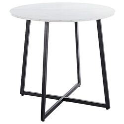 Masa Signal Luna 90 (White Marble/Black) Thumb