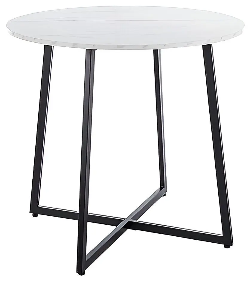 Masa Signal Luna 90 (White Marble/Black)