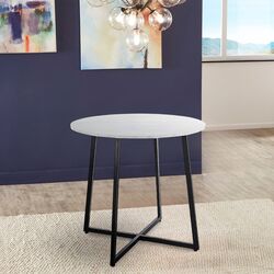 Masa Signal Luna 90 (White Marble/Black)