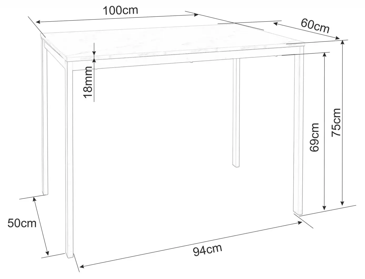 Masa Signal Mario (Oak/Off White)