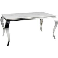 Masa Signal Prince Ceramic 150x90 (White/Chrome) Thumb