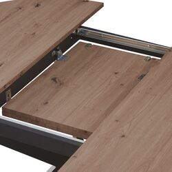 Стол раскладной Tempo Kondela Abero Tip 1 100/140x75 (Artisan Oak/Black) Thumb