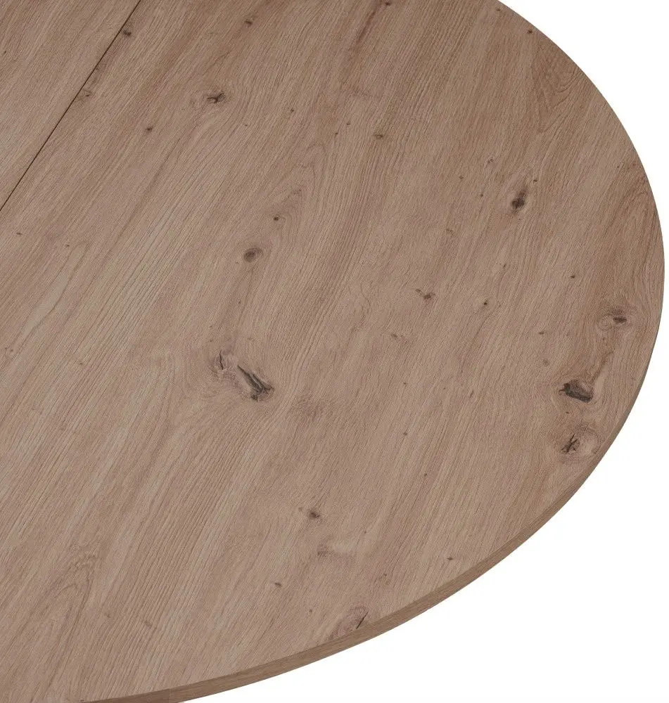 Стол раскладной Tempo Kondela Abero Tip 1 100/140x75 (Artisan Oak/Black)