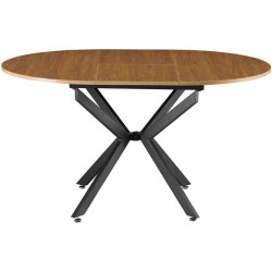 Стол раскладной Tempo Kondela Abero Tip 1 100/140x75 (Light Oak/Black) Thumb