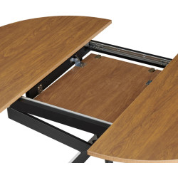 Стол раскладной Tempo Kondela Abero Tip 1 100/140x75 (Light Oak/Black) Thumb