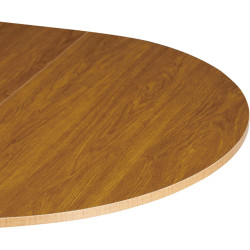 Стол раскладной Tempo Kondela Abero Tip 1 100/140x75 (Light Oak/Black) Thumb
