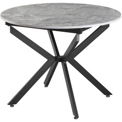 Стол раскладной Tempo Kondela Abero Tip 1 (Concrete/Black) Thumb