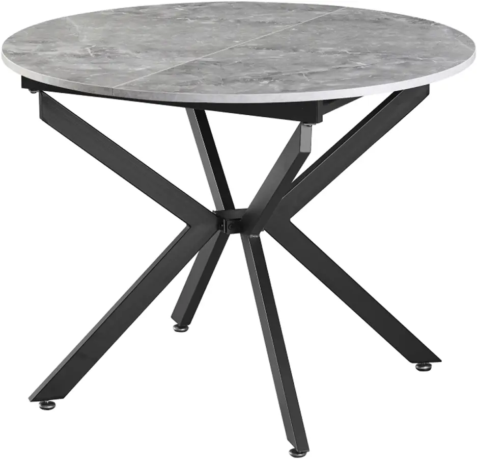 Стол раскладной Tempo Kondela Abero Tip 1 (Concrete/Black)