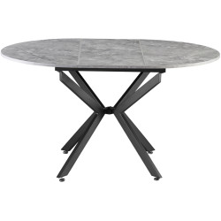 Стол раскладной Tempo Kondela Abero Tip 1 (Concrete/Black) Thumb