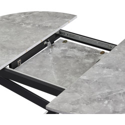 Стол раскладной Tempo Kondela Abero Tip 1 (Concrete/Black) Thumb