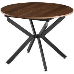 Стол раскладной Tempo Kondela Abero Tip 1 (Dark Oak/Black) Thumb