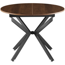 Стол раскладной Tempo Kondela Abero Tip 1 (Dark Oak/Black) Thumb