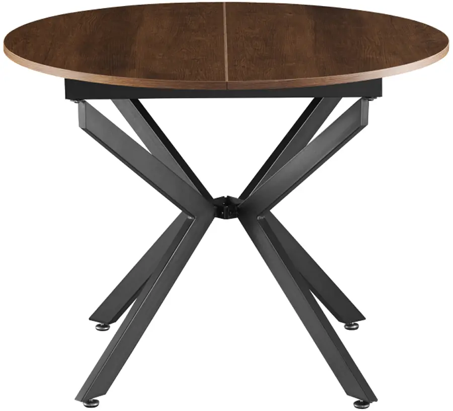 Стол раскладной Tempo Kondela Abero Tip 1 (Dark Oak/Black)