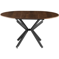 Стол раскладной Tempo Kondela Abero Tip 1 (Dark Oak/Black) Thumb
