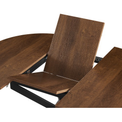 Стол раскладной Tempo Kondela Abero Tip 1 (Dark Oak/Black) Thumb