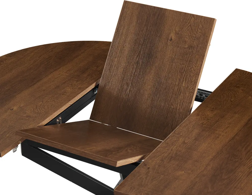 Стол раскладной Tempo Kondela Abero Tip 1 (Dark Oak/Black)