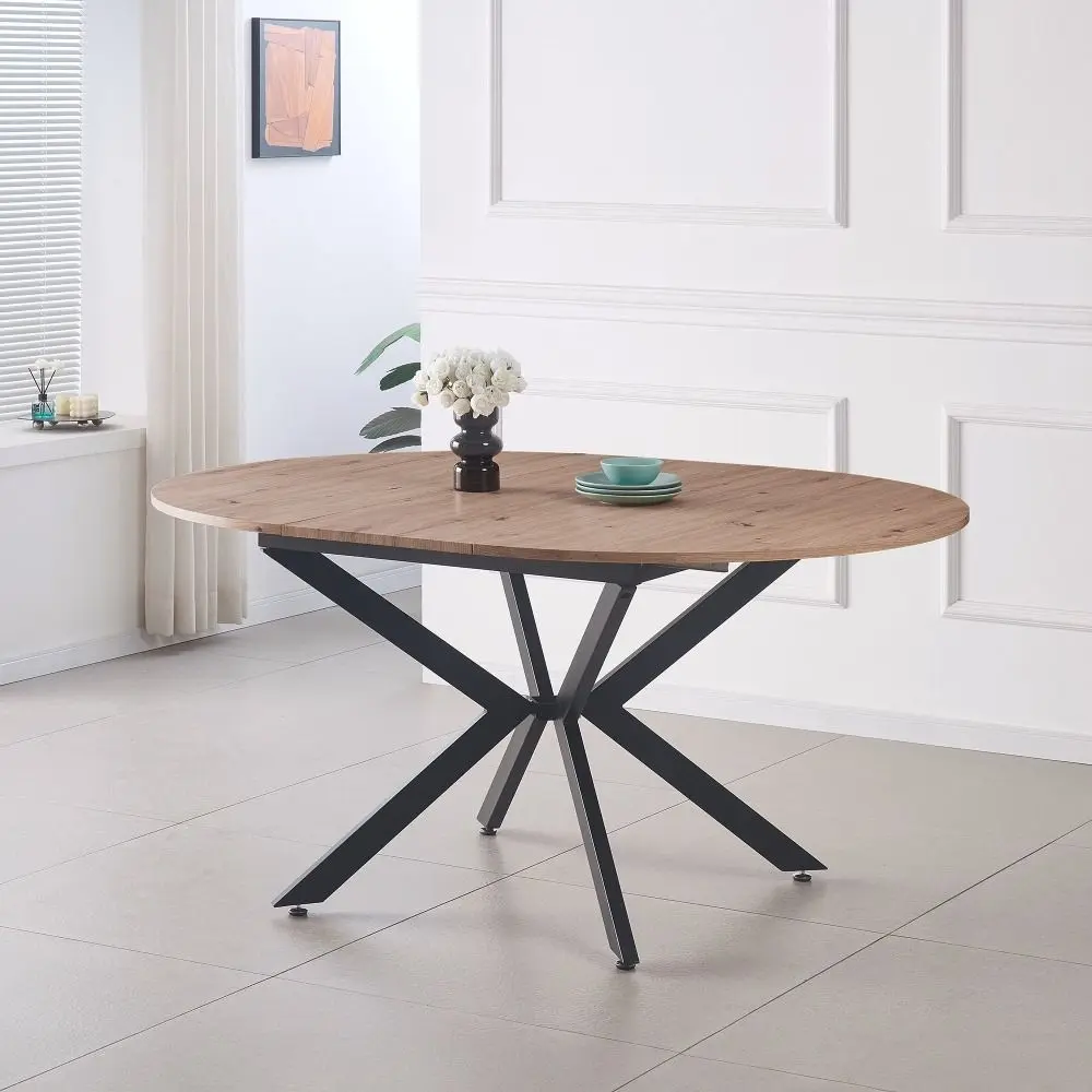 Masa extensibila Tempo Kondela Abero Tip 2 120/160x75 (Artisan Oak/Black) - 11