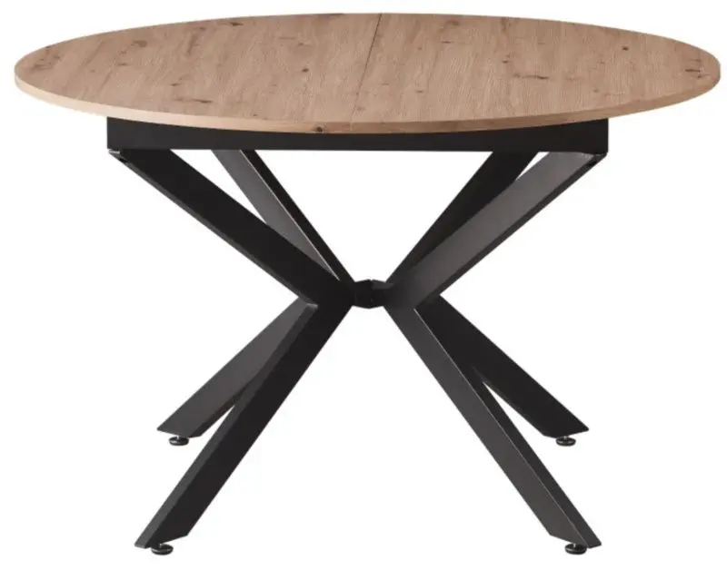 Masa extensibila Tempo Kondela Abero Tip 2 120/160x75 (Artisan Oak/Black) - 3