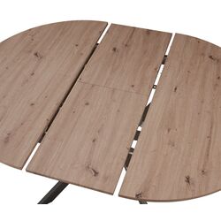 Masa extensibila Tempo Kondela Abero Tip 2 120/160x75 (Artisan Oak/Black) Thumb